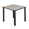 Kee Square Tables > Breakroom Tables > Kee Square & Round Tables, Wood, Metal Top, Maple TB3030PLBPBK - alternate 1